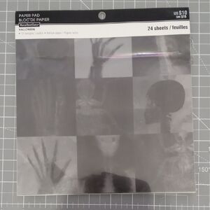 Recollections Halloween Vellum Paper Pad with Skeleton Motifs